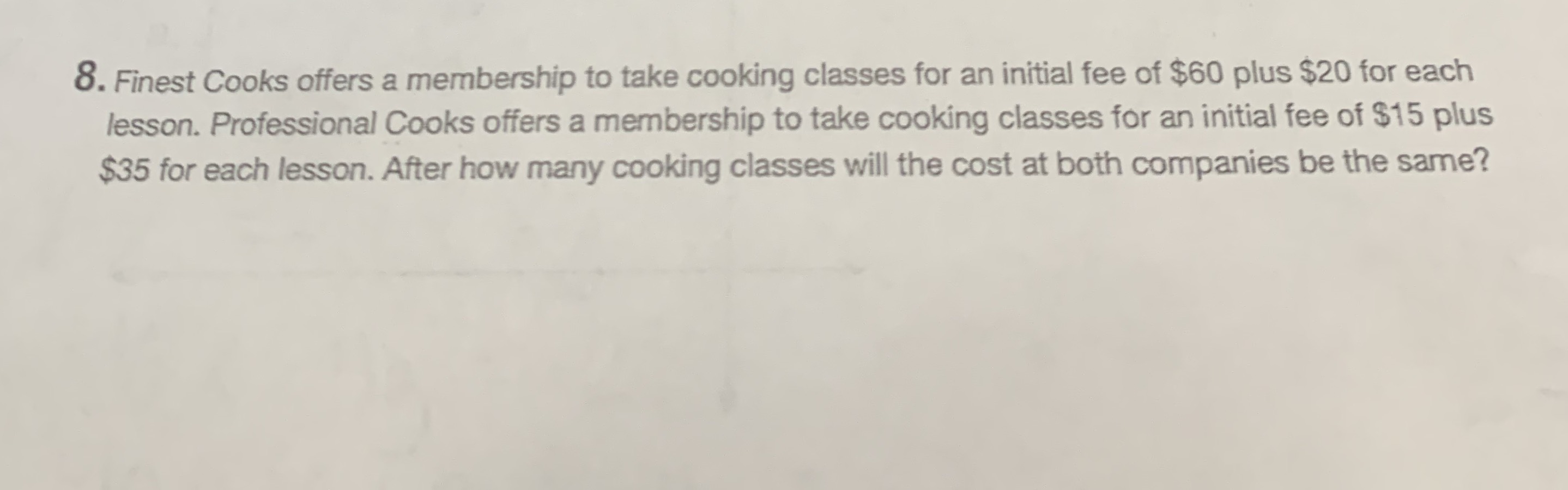 8. Finest Cooks offers a membership to take cookin...