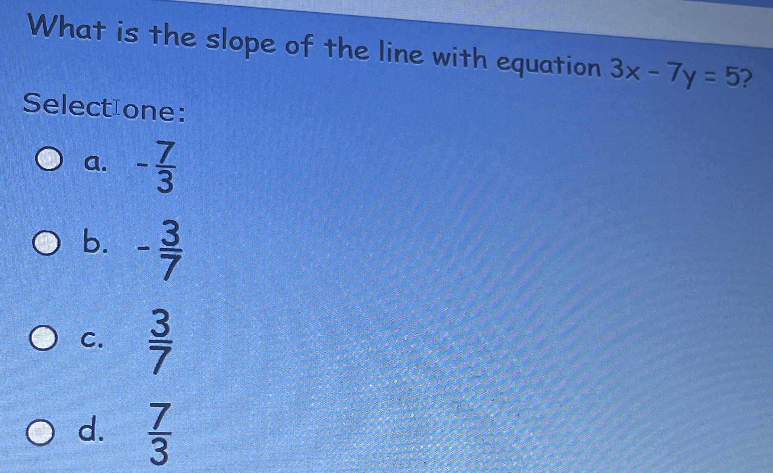 What Is The Slope Of The Line With Equation 3 X CameraMath