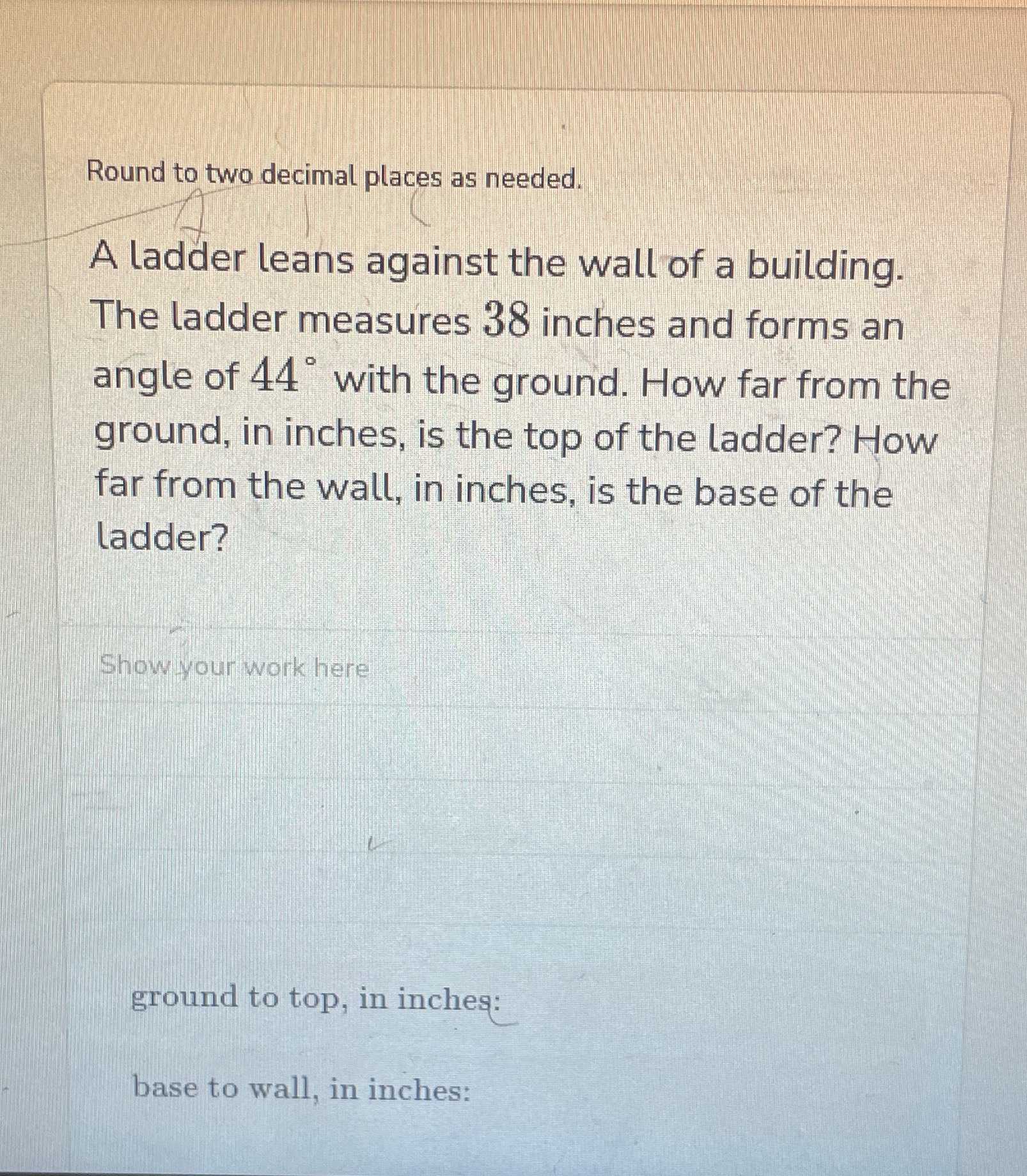 A ladder leans against the wall of a building. The... - CameraMath