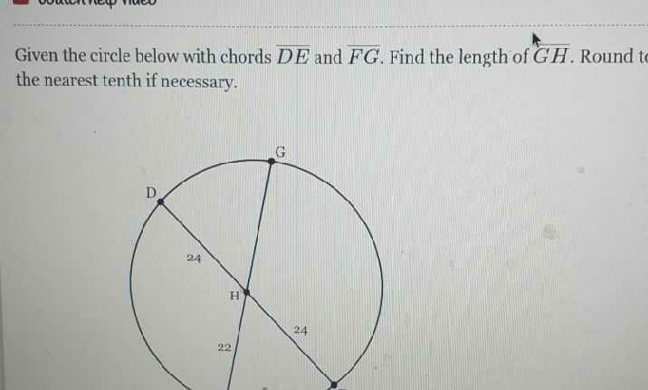 Given the circle below with chords \( \overline { ... - CameraMath