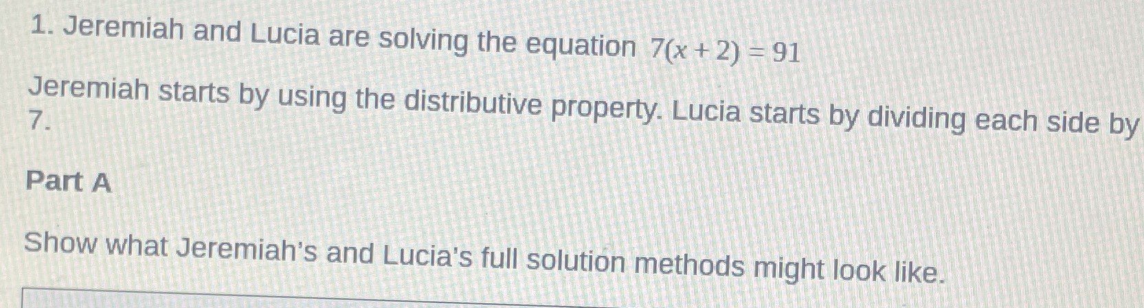 1. Jeremiah and Lucia are solving the equation \( ...