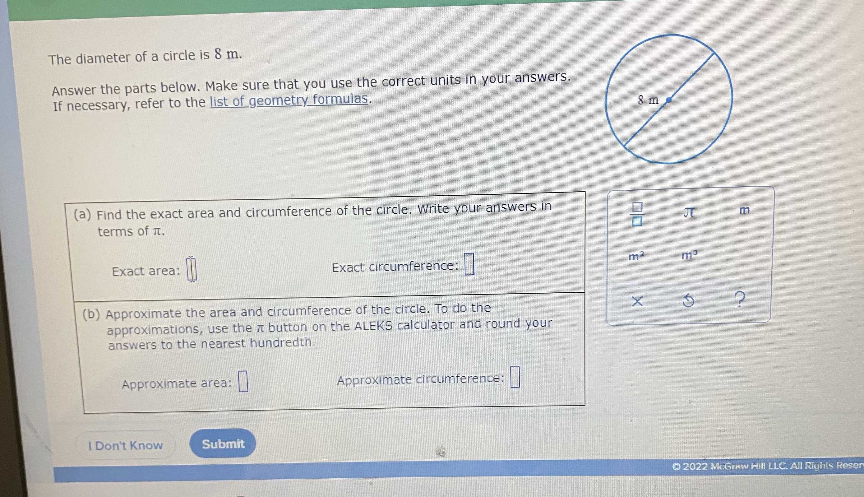 the-diameter-of-a-circle-is-8-m-answer-the-cameramath