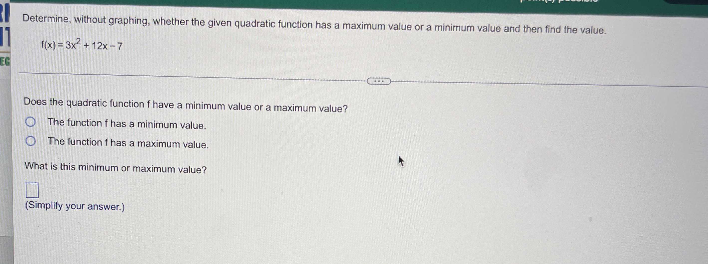 determine-without-graphing-whether-the-given-qua-cameramath