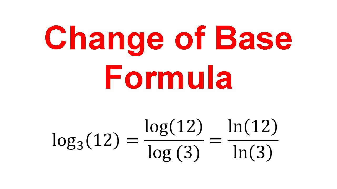 Change of base formula