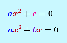 Ecuación cuadrática incompleta