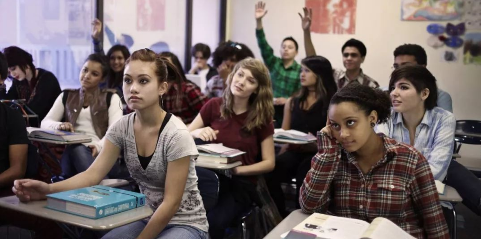 a classroom in session