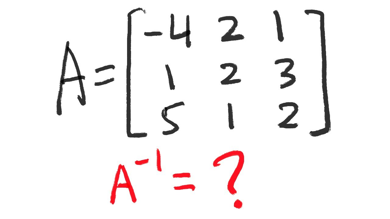 How to find inverse of 3x3 matrix