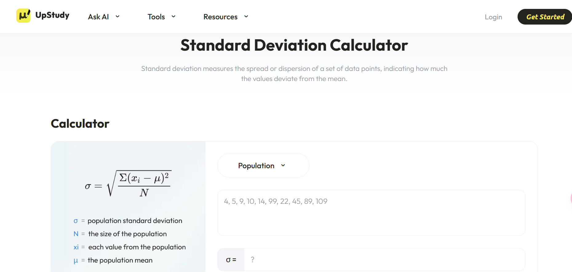 Tools and Software for Variance Calculation  