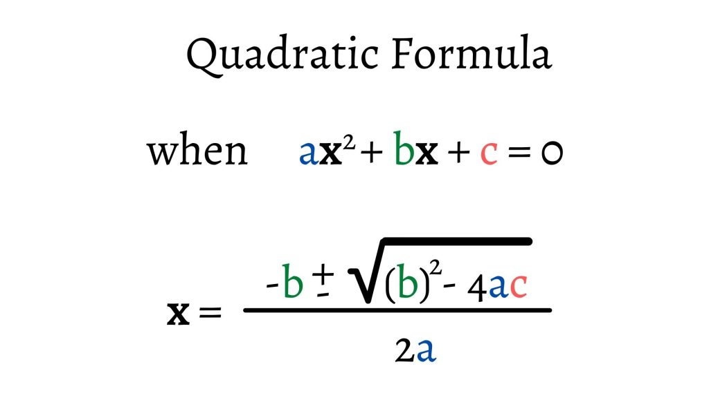 Fórmula cuadrática