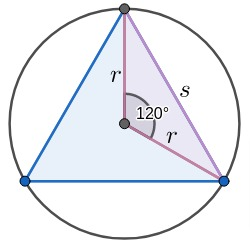 Relationship Between Circle Areas and Triangle Areas  