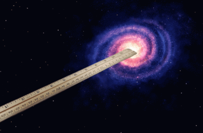 measure the distance to objects in space