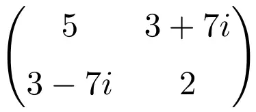 Hermitian matrix