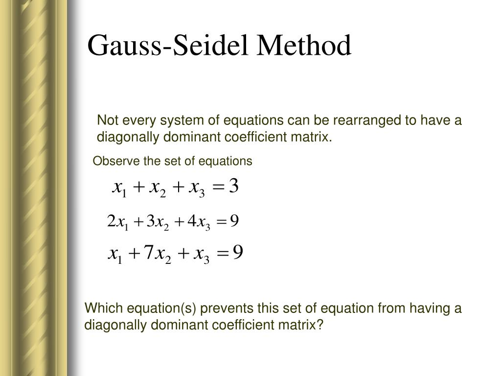 Método de Gauss-Seidel